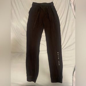 Black White Fox Joggers
